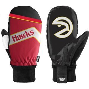 Atlanta Hawks NBA RAD Gloves Classic Snow Mittens Unisex Large Brand New